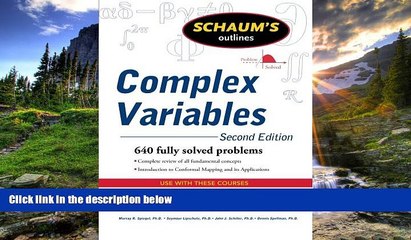 Enjoyed Read Schaum s Outline of Complex Variables, 2ed (Schaum s Outlines)