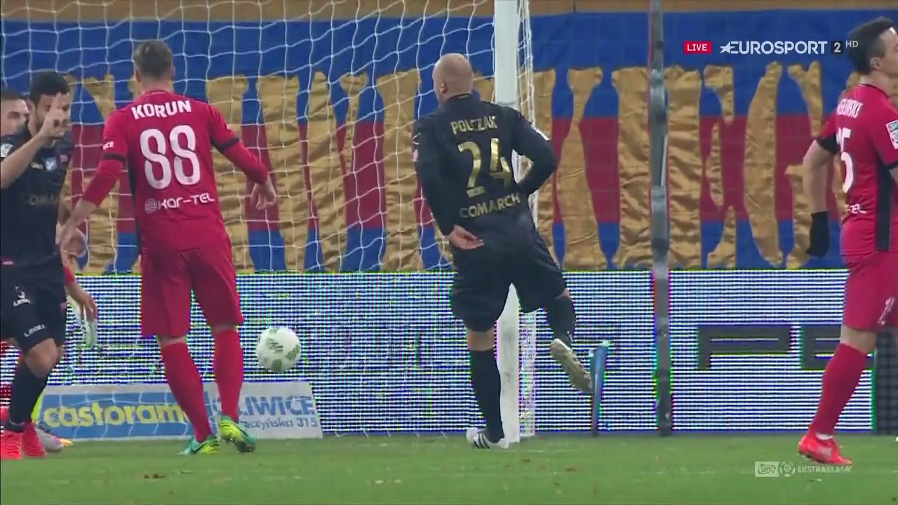 Miroslav Covilo Goal HD - Piast Gliwice 0-1 Cracovia - 18.11.2016