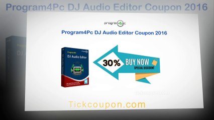 30% OFF DJ Audio Editor Coupon November 2016