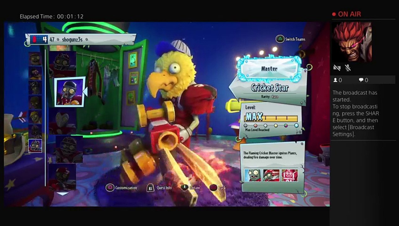 Live PS4 Broadcast