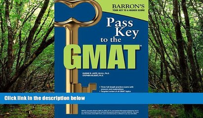 Deals in Books  Pass Key to the GMAT (Barron s Pass Key the Gmat)  BOOOK ONLINE