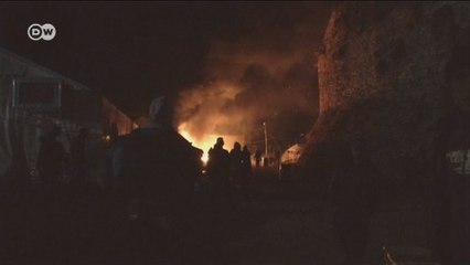 Acampamento para refugiados é atacado na Grécia