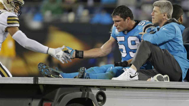 Luke Kuechly in Concussion Protocol