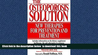 Best books  The Osteoporosis Solution [DOWNLOAD] ONLINE