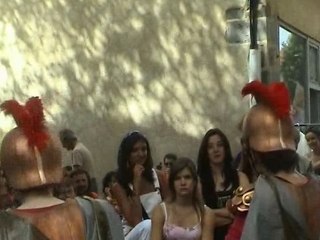 des légionaires dans la rue Festival Aurillac 2007