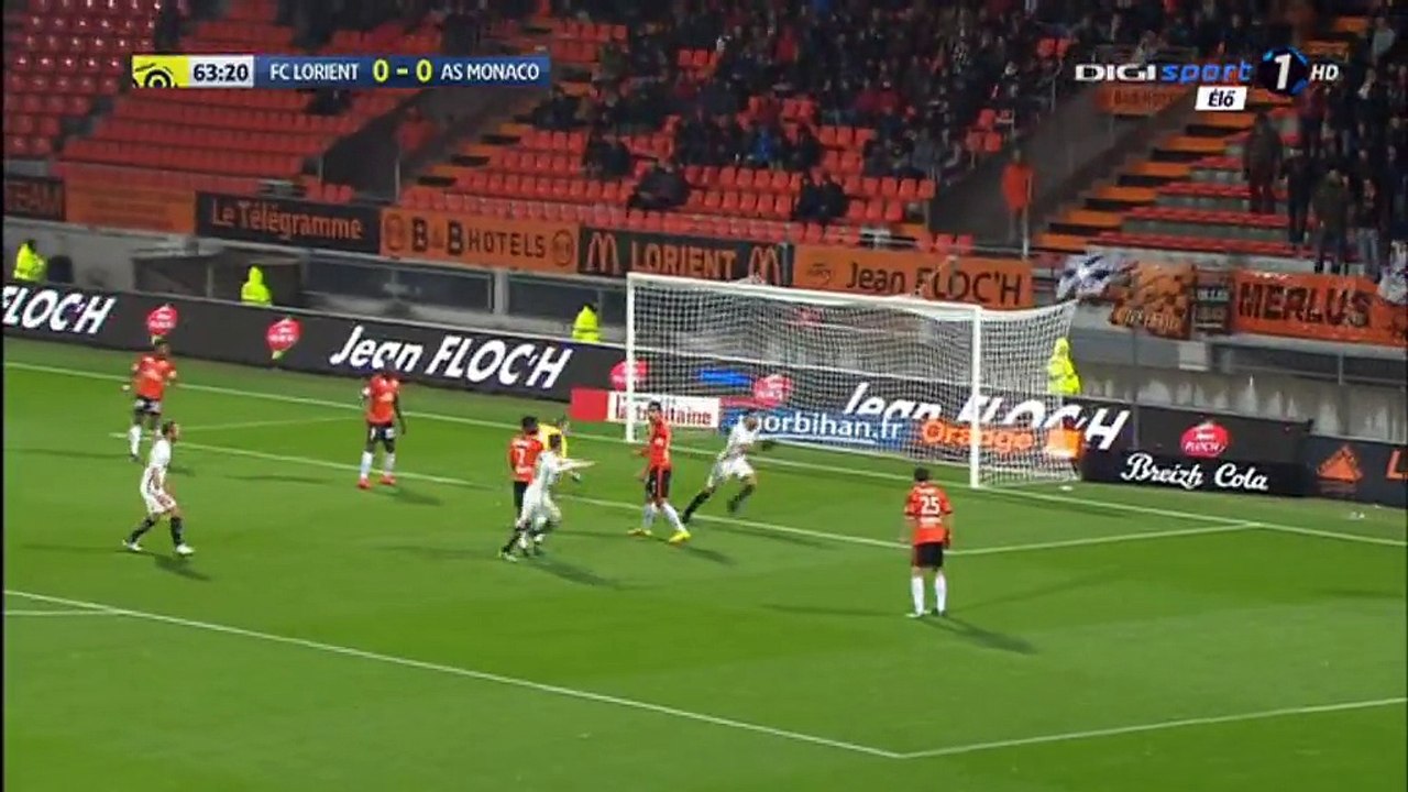 Radamel Falcao Goal HD - Lorient 0-1 Monaco - 18.11.2016