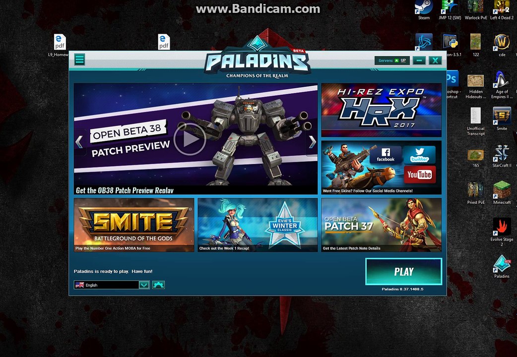 Cannot Play Paladins (OB37)