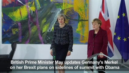 UK PM May updates Merkel on Brexit plans