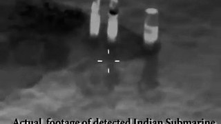 Actual footage of detected Indian submarine in Pakistani waters