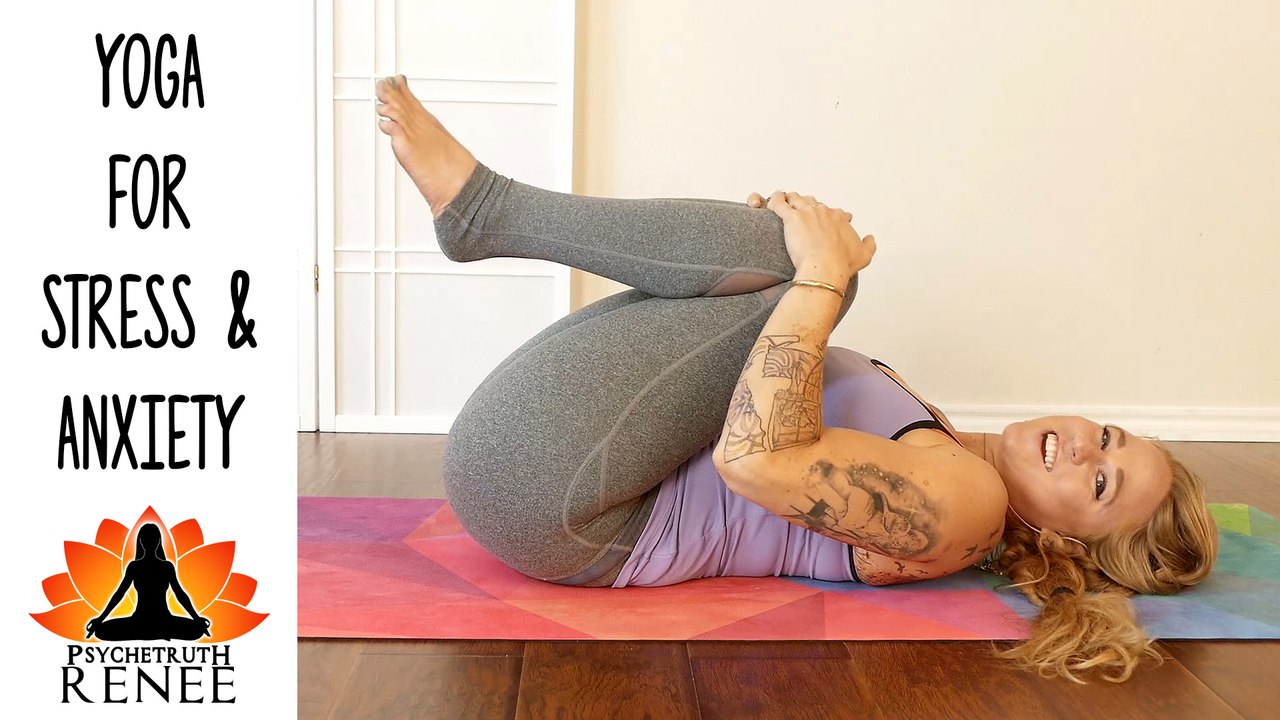 Relaxing Yoga Therapy for Anxiety & Sleep | Gentle Beginners 30 Minute Routine | Melt Away Stress