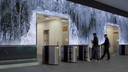 This might be the coolest office lobby ever