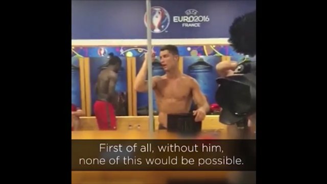 Cristiano Ronaldo Emotional Speech Minutes After Winning EURO Cup With Portugal!