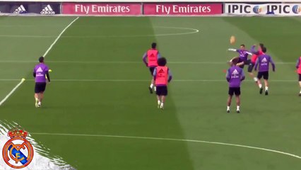 Cristiano Ronaldo Insane Injury Tackle vs Lucaz Vazquez on Real Madrid Training 18-11-2016