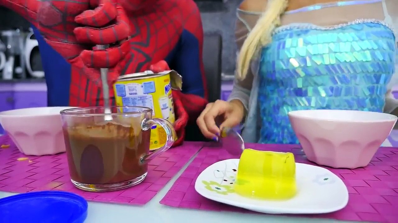 Spiderman Frozen Elsa Baby Prank Snow White Superman and Hulk Anna Love Story Superhero in real life