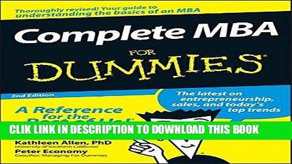 [PDF] Complete MBA For Dummies Full Collection