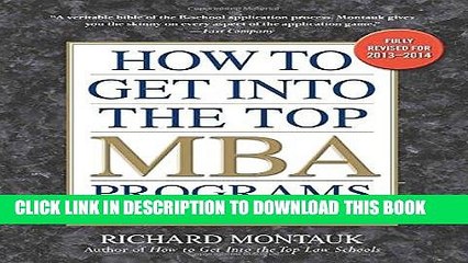 [PDF] How to Get into the Top MBA Programs, 6th Editon Popular Online