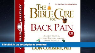 Buy book  The Bible Cure For Back Pain (Library Edition): Ancient Truths, Natural Remedies and the