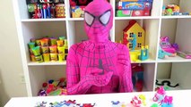 Spiderman becomes a ghost! w Spidergirl, Joker, Batman! Fun Family movie Superhero IRL