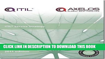 [PDF] ITIL Service Strategy: 2011 Full Online