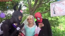 Frozen Elsa Spiderman wedding with beautiful Girl Venom Captain Hulk Fun superheroes in real life