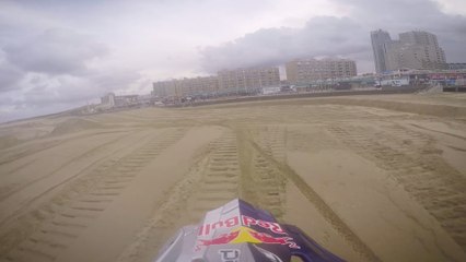 Jonny Walker Test Rides the Beach Track for Red Bull Knock Out | GoPro View