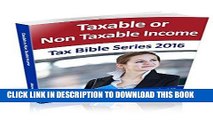 [PDF] Taxable and Nontaxable Income: Tax Bible Series 2016 Full Collection