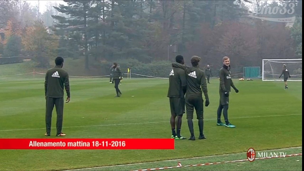 Milan training session 18.11.2016
