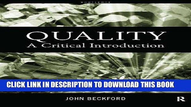 [PDF] Quality: A Critical Introduction Popular Collection