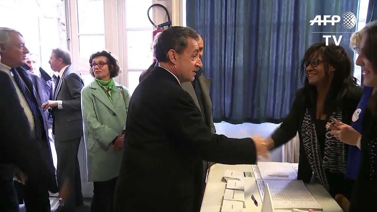 Primaire de la droite Nicolas Sarkozy vote