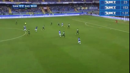 Fabio Quagliarella Goal - Sampdoria 1-2 Sassuolo  20-11-2016 (HD)