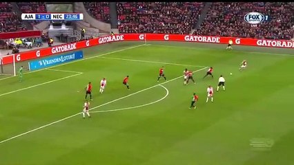 Kasper Dolberg Second Goal HD - Ajax 2-0 NEC Nijmegen