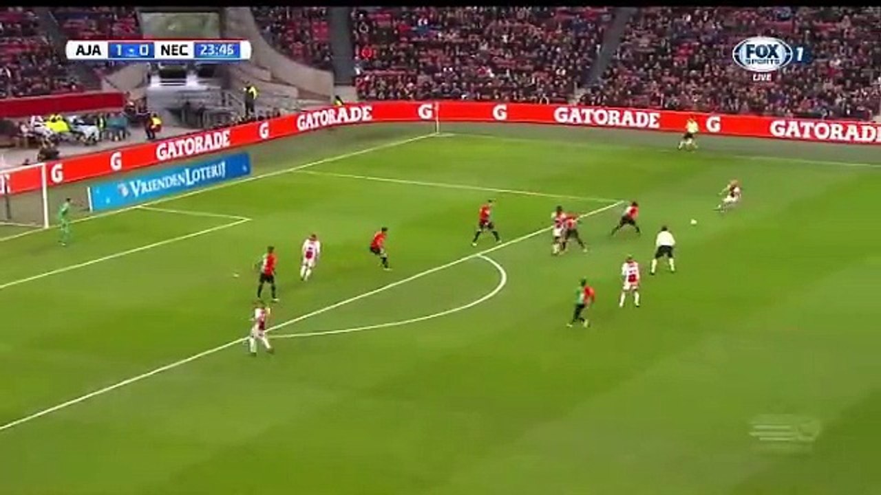 Kasper Dolberg Second Goal HD - Ajax 2-0 NEC Nijmegen