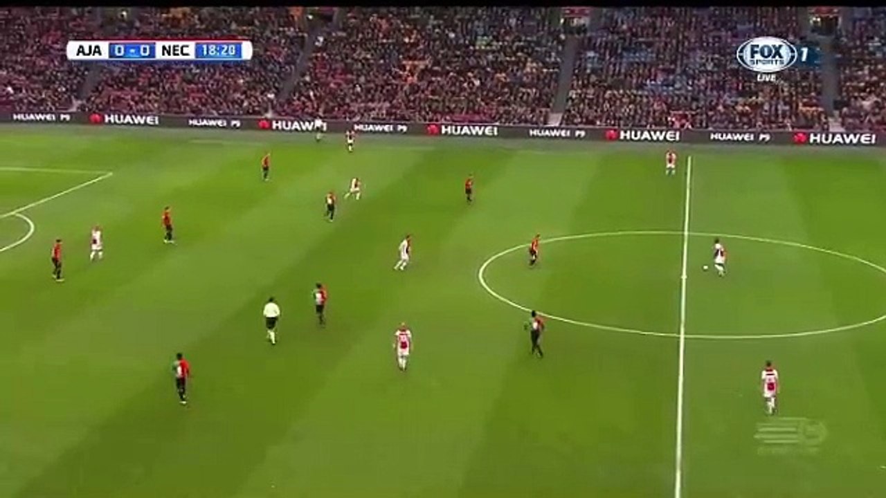 Kasper Dolberg Goal HD - Ajax 1-0 NEC Nijmegen