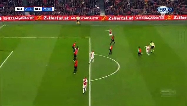 Kasper Dolberg Goal HD - Ajax	2-0	Nijmegen 20.11.2016
