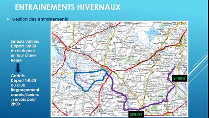 Résultats, entraînements hivernaux et projets
