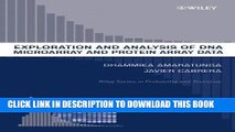 Best Seller Exploration and Analysis of DNA Microarray and Protein Array Data (Wiley Series in