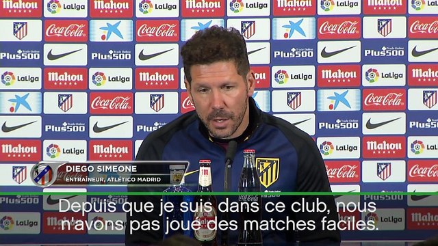 12e j. - Simeone: Nous luttons d'égal à égal avec le Real