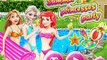 Disney Frozen Elsa and Rapunzel Ariel Summer Princesses party - Games for kids