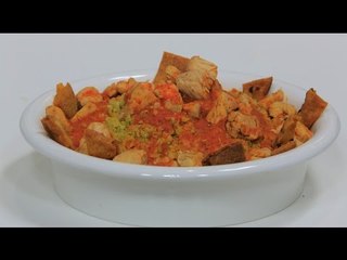 فتة فريك بالدجاج و الصوص | نجلاء الشرشابي