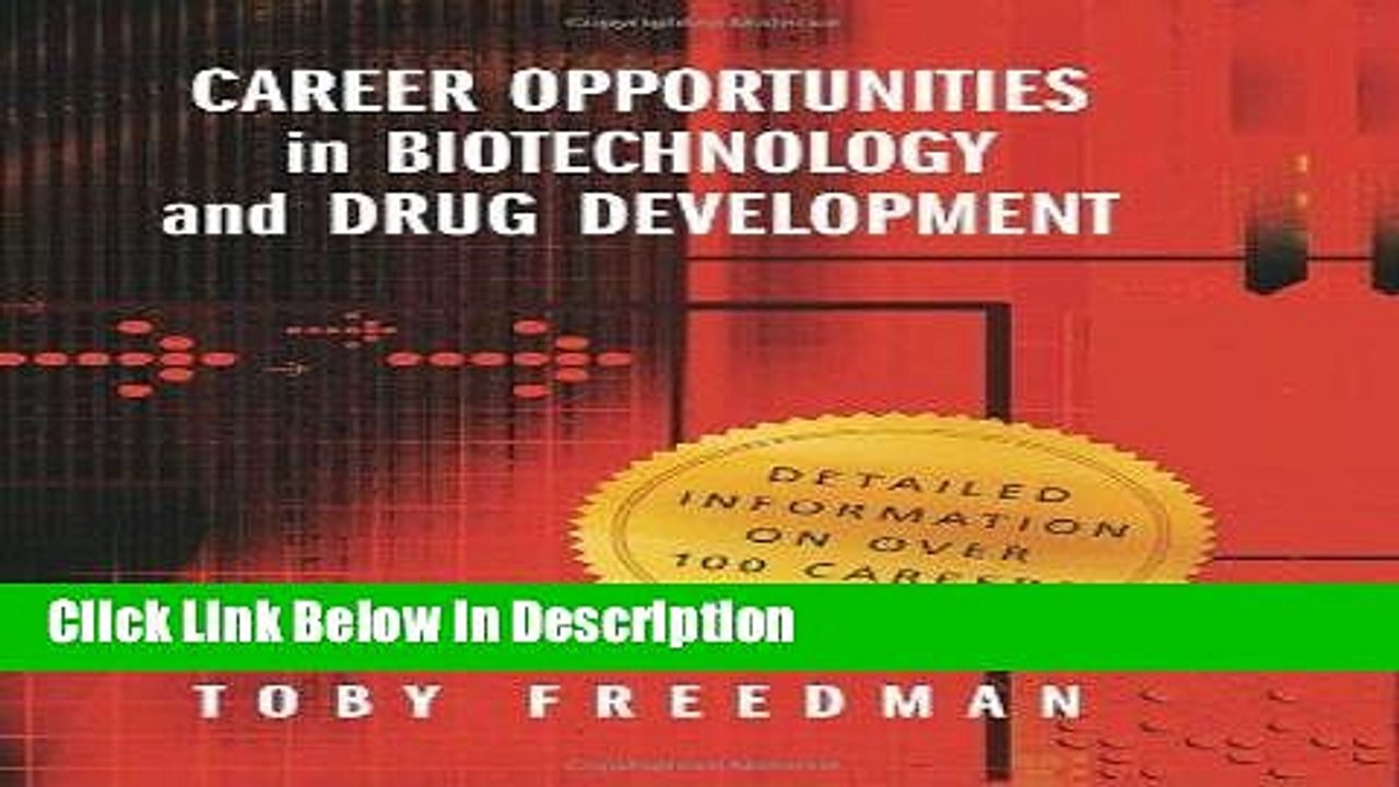 [Download] Career Opportunities in Biotechnology and Drug Development [Download] Full Ebook