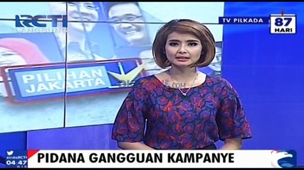 Banwaslu Putuskan Gangguan Kampanye Sebagai Tindak Pidana