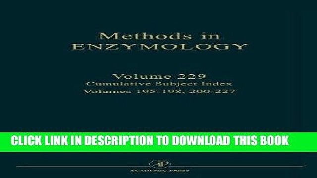 Best Seller Cumulative Subject Index, Volume 229 (Methods in Enzymology) Free Read