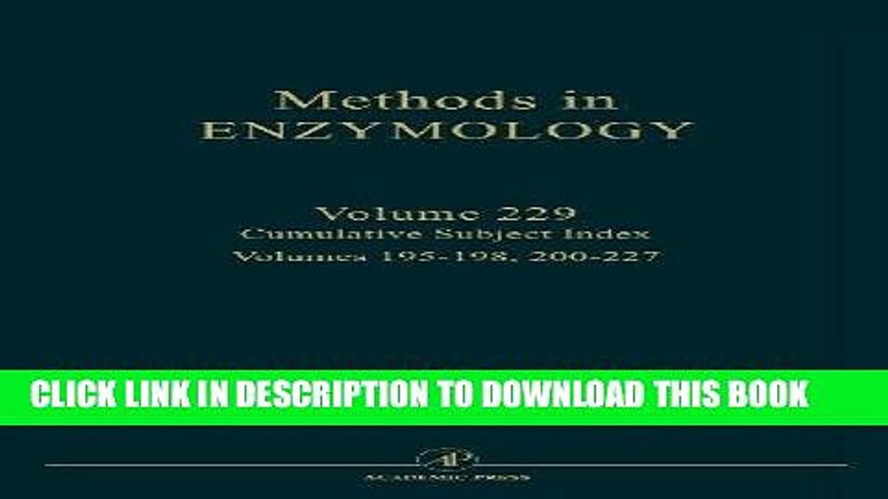 Best Seller Cumulative Subject Index, Volume 229 (Methods in Enzymology) Free Read
