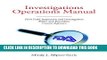 Best Seller Investigations Operations Manual: FDA Field Inspection and Investigation Policy and