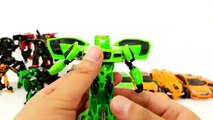 Green Orange Black Color  Transformers Carbot Tobot  Car Toys 초록색 검정색 주황색 카봇 또봇 트랜스포머 자동차 장난감 변신 동영상