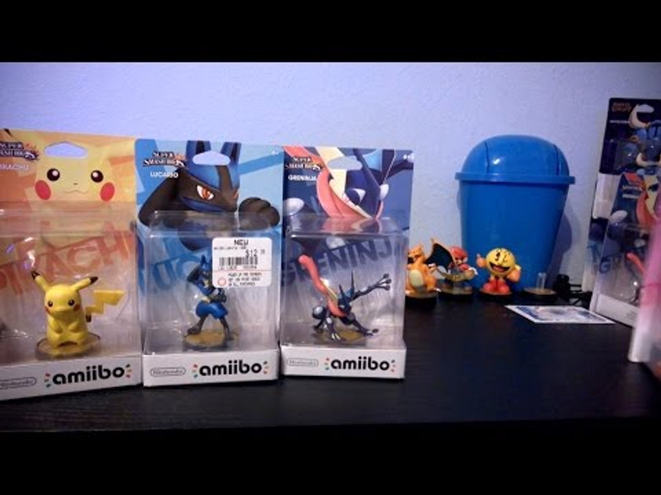 Pikachu, Lucario & Greninja Amiibo Unboxing