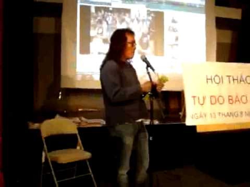 James Du phát biểu tại buổi hội thảo Tự Do Báo Chí