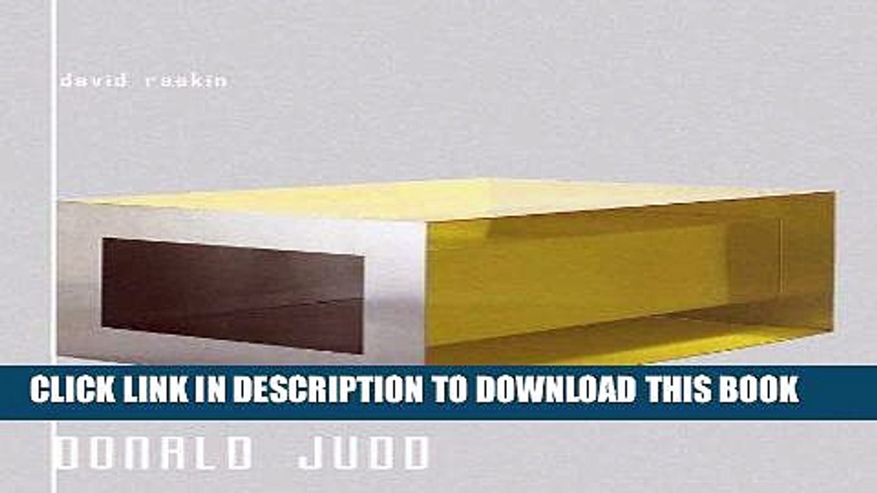 [PDF] Mobi Donald Judd Full Download