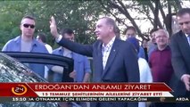 Erdoğandan bayramın son gününde anlamlı ziyaretler