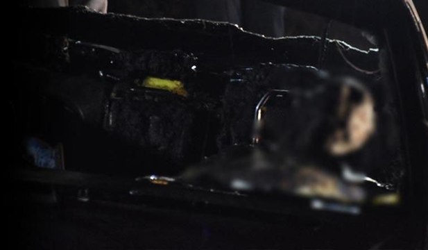 Lüks otomobilde yanmış halde bulundu